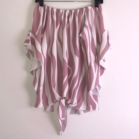 Mauve Off Shoulder Top - 5 Stars - Picture 4 of 8